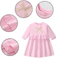 thumbnail image 1 of LYMAYTER Robe Décontractée pour Filles 2-7 Ans, Robe Ample à Enfiler pour Enfants Printemps Automne, Robes de Princesse Douce, 1 of 8