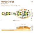 thumbnail image 3 of JSTEL Cute Cartoon Frog Hair Brush for Women Men Natural Wood Detangler Brushes for All Hair Types Hairbrush for Wet & Dry, 3 of 7