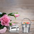 thumbnail image 3 of ColoMX 10 unids Plastic Mini Food Envase Portable Party Snack Bucket para el hogar de plata, 3 of 7