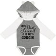 thumbnail image 3 of Inktastic My Best Friend is My Cousin with Hearts Boys or Girls Long Sleeve Baby Bodysuit, 3 of 5