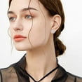 thumbnail image 5 of Women‘s Initial Heart Pendant Earrings Gift For Lovers Dress Matching Gift, 5 of 5