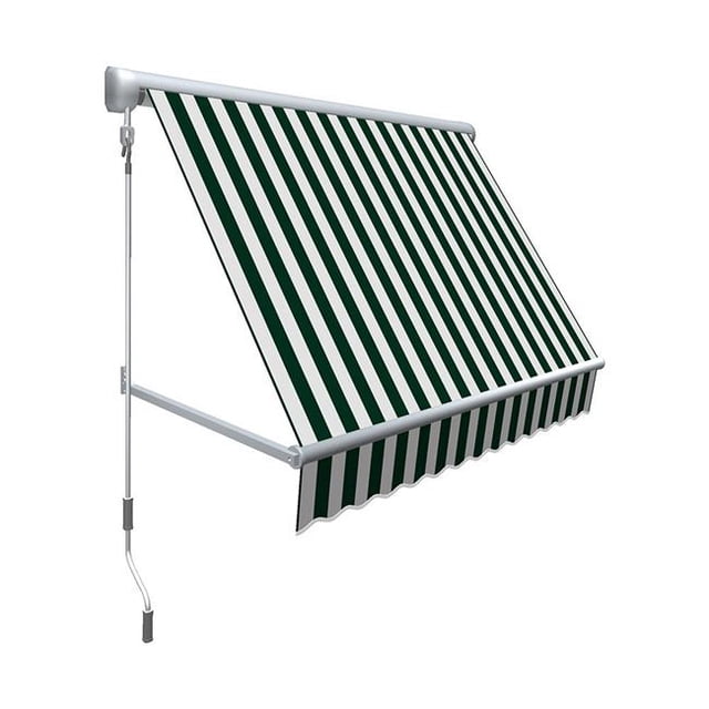 Awntech MS3-US-FW Auvent Rétractable de Fenêtre Mesa de 3 Pi, Vert Forêt et Blanc - 24 x 24 Po