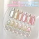 thumbnail image 5 of Set de esmaltes de uñas en gel Double Rhythm Cat Eye 15 ml x 6 (plateado), 5 of 9