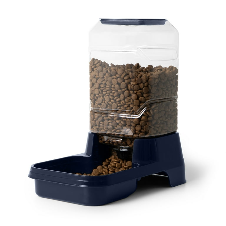 Vibrant Life Gravity Pet Feeder, Blue, Medium, Pound Capacity
