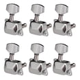 thumbnail image 1 of 6 Pieces Guitar String Tuning Pegs Semi-closed Tuning Machine Machine Heads Tuners for Electric Guitar Acoustic Guitar(6 Right  Silver), 1 of 7