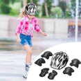 thumbnail image 4 of NSESSHome Set of 7 Kids Helmet Knee Elbow Pads Wrist Guard Sport Protective Gear Adjustable Scooter Skateboard Roller Bike Skate Cycling Safety Set for Boy Girl, 4 of 5