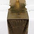 thumbnail image 3 of BalsaCircle 12x108 in Black Polyester Table Runner Gold Mirror Foil Party Events Reception Decorations, 3 of 8