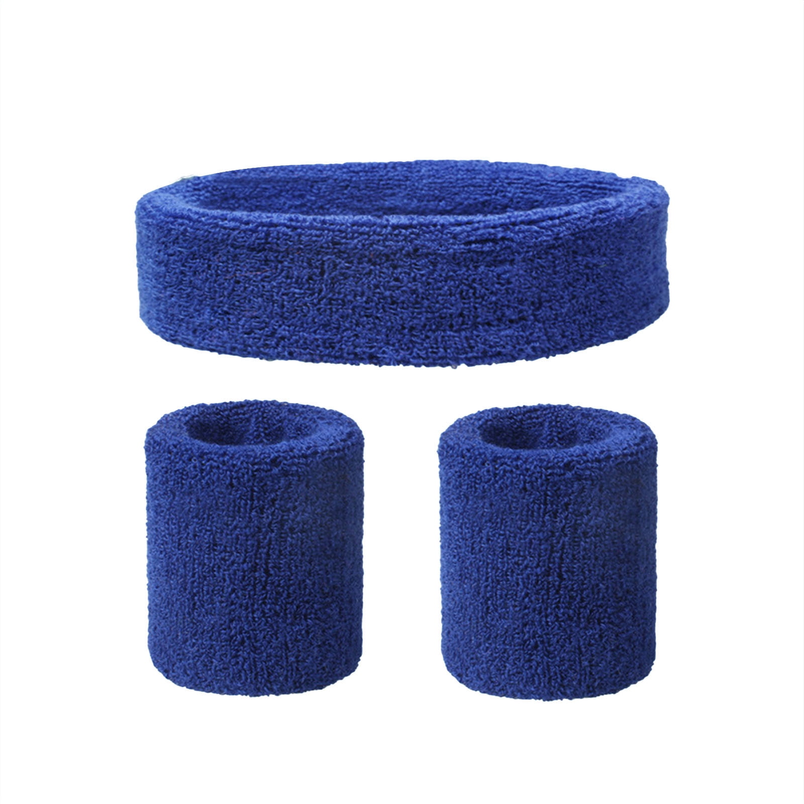 Sweatband Set 1 Headband And 2 Wristbands For Sports & More