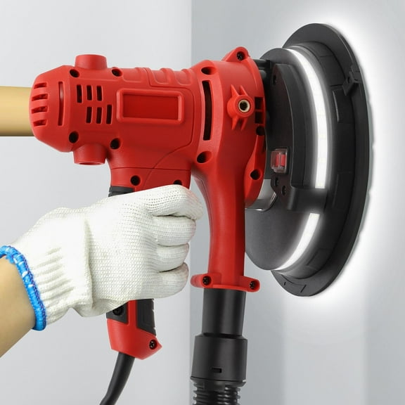 Miumaeov 1200W Portable Drywall Sander with LED Lighting and Dust Extractor Professional Tool for Efficient Sanding and Versatile Application