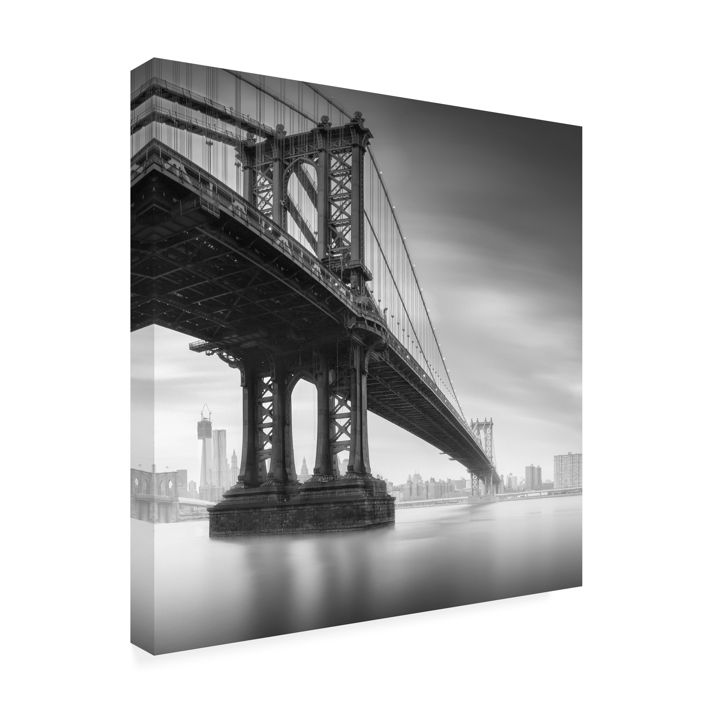Trademark Fine Art "Manhattan Bridge I" Canvas Art by Moises Levy