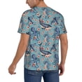 thumbnail image 2 of Fotbe Underwater Animals and Flowers Baseball Jersey Shirt for Men and Women, Casual Short Sleeves Button Down T-Shirt-XX-Large, 2 of 9