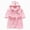 G217-Pink, variant on HFHAPW Kids Hooded Bathrobe Girls Soft Plush Hooded Flannel Pajamas Sleepwear Boys Spa Robe 18-24M 2T 3T 4T 5T 6T 7T 8T 9T 10T 11T 12T 13T 14T(Pink,13-14 Y)