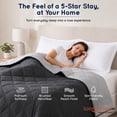 thumbnail image 4 of Loomsnest Diamond Quilted Twin Comforter, All Season, Soft, Lightweight, Reversible Down Alternative Duvet Insert (Light Gray & Dark Gray), 4 of 7