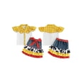 thumbnail image 2 of RUINIXCW Western Kids Toddler Baby Girl Cowgirl Outfit Little Girl Summer Clothes Plaid Fly Sleeve Shirt Top Cow Ruffled Patchwork Belt Denim Skirt Headband Set, 2 of 9
