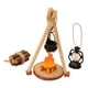 thumbnail image 4 of Juego de cocina en miniatura para acampar, fogata a escala 1:12, juguete para niños, accesorios de bricolaje Ladrillo rojo, 4 of 9