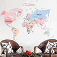 thumbnail image 3 of Early Education Cartoon Alphabet English World Map Removable Wall Sticker Decal, Children Kids Baby Home Room Nursery DIY Decorative Adhesive Art Wall, 3 of 4
