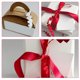 thumbnail image 4 of GOOHOCHY 2 cintas de raso con forma de corazón blanco y rojo para San Valentín, para manualidades, ramos de boda, decoración, rollo de cinta con ondas de amor., 4 of 8