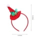 thumbnail image 2 of 4pcs Navidad Mini sombrero Decoración Diseño de cabello Hoops Elementos de Navidad Diseño Decoraciones para el cabello, 2 of 5