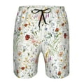 thumbnail image 3 of Pofeuu Wildflower Watercolor Prin Men's Swim Trunks Quick Dry Bathing Suit Swimming Board Shorts Mesh Lining Beach Swimwear-XX-Large, 3 of 6