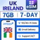 thumbnail image 1 of eSIM JETSIM Reino Unido e Irlanda 7 GB de datos prepago por 7 días, 1 of 6