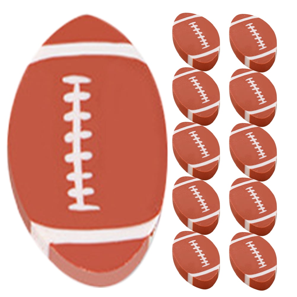 MLINS 200 pcs  Delicate Erasers Portable Rugby Erasers Creative Pencil Erasers Stationery Accessory