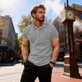 thumbnail image 5 of Mens Short Sleeve Polo Shirts Performance Collar Golf Tees Business Casual Work Blouse Tshirts, 5 of 5