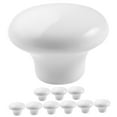thumbnail image 4 of Raindrops  10 Pcs Ceramic Handle Drawer Handles Cabinet Door Knobs White, 4 of 8