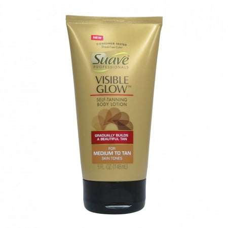 Suave Professionals Visible Glow Self Tanning Body Lotion, Medium to Tan 5