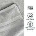 thumbnail image 3 of Mainstays Performance Cotton Bath Towel, Super Soft Quick Dry Fade Resistant, Solid Silver, 3 of 6