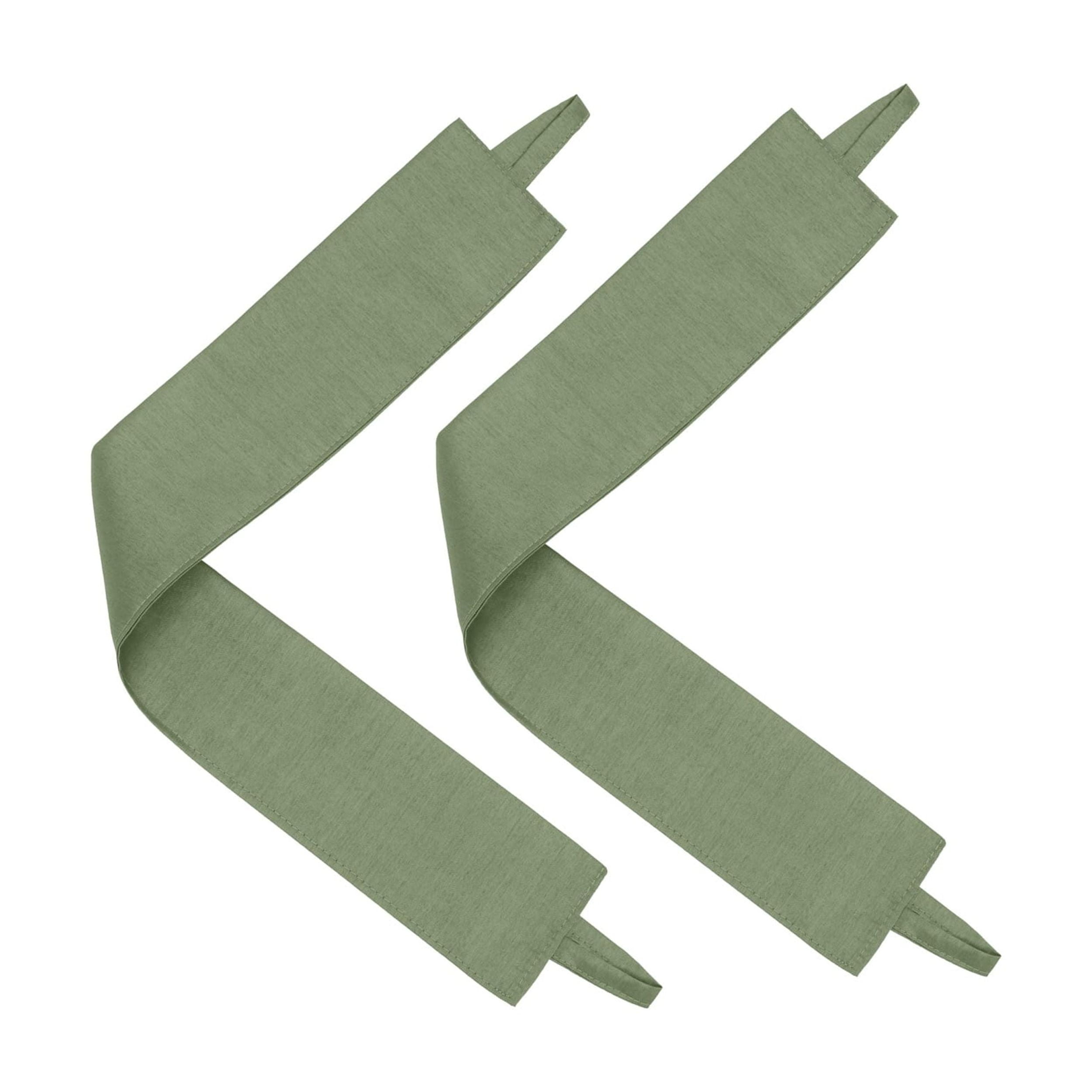 Achim Paige Rod Pocket 5 Piece Light Filtering Curtain Set, Green, 55" x 84"
