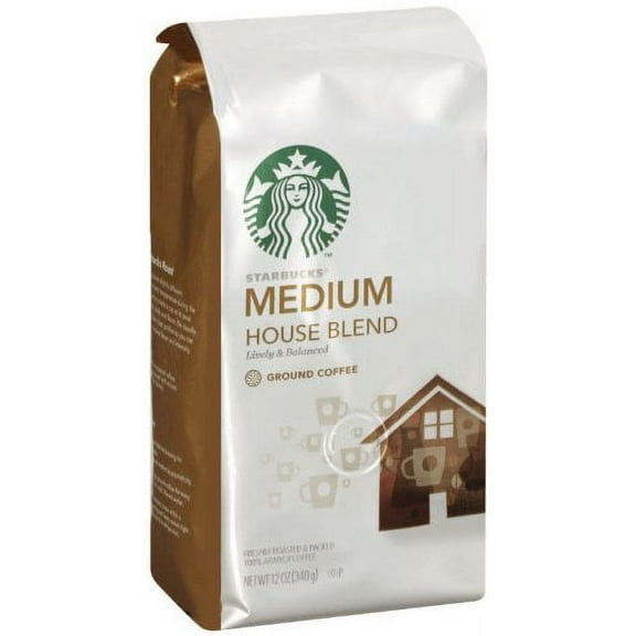 Starbucks Medium House Blend Ground Coffee 12oz (Pack of 3)