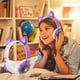 thumbnail image 1 of Pisexur Electrónica para Hombres Auriculares Bluetooth de Diadema con Orejas Brillantes Auriculares Inalámbricos Bluetooth Auriculares Deportivos Brillantes con Diamantes Electrónica para Niños, Orga, 1 of 2