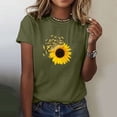 thumbnail image 2 of Blusas de Manga Corta para las Mujeres Divertido Impreso Cuello Redondo Tee, Vintage Humor Gráfico Blusas de Primavera para las Mujeres, 2 of 5