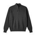 thumbnail image 3 of Stand Collar Knitted Casual Sweater for Autumn Winter Versatile Pullover Top with Classic Design Everyday Wear, 3 of 3