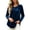 Blue Tops for Women, variant on Womens Tops Long Sleeve Crew Neck Tshirts for Women Velour Casual Trendy Fall Tops