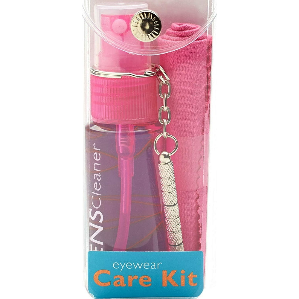 Eyeglass Cleaning & Repair Kit; 1oz Bottle Cleaning Spray, Microfiber