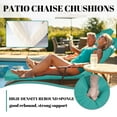 thumbnail image 3 of SDJPOI Outdoor Chaise Lounge Cushions, 72" x 21" x 3" Thick Patio Furniture Replacement Cushions, Waterproof Lounge Chair Cushion with Headrest & Ties for Pool Beach, 3 of 7
