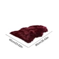thumbnail image 5 of Long Plush Bedroom Runner Rug - Fleece Non-Slip Carpet Soft Comfortable Machine Washable Floor Mat for Hallways(Wine#2), 5 of 5