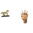 thumbnail image 1 of Figura decorativa de caballo " Gemelas" para escritorio y estante. Obra de arte única hecha a mano para amantes, ideal para la sala de, 1 of 8