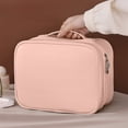thumbnail image 2 of Large Makeup Bag, Travel Toiletry Bag for Women, Leather Makeup Organizer Case Cosmetic Bag for Travel Essentials, 2 of 5