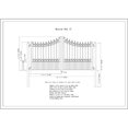 thumbnail image 2 of ALEKO DG12MOSD Manhattan Style Fer Swing Double Entrée Porte 12', 2 of 9