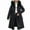 Black, variant on Jinhomg Womens Trendy Long Down Coat Plus Size Comfy Faux Fur Hooded Puffer Jacket Heavyweight Warm Double Closure Drawstring Waist Outerwear with Pockets Flash 90 off Clearance Sale Black L