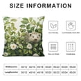 thumbnail image 5 of Qinduosi Spring Forest Animals Throw Pillow Covers Inch Rabbit Green Leaves Decorative Pillows Soft Velvet Cushion Cases for Couch Sofa Bed Home Decor Set of, 5 of 5