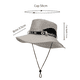 thumbnail image 2 of Sombrero para el sol, sombrero impermeable de ala ancha con protección UV, sombrero Boonie para pesca, senderismo, jardín, playa, 2 of 5