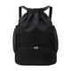 thumbnail image 1 of Mochila con cordón para hombre y mujer, ligera, para exteriores, de gran capacidad, impermeable, con compartimento para zapatos, bolsa deportiva para Negro, 1 of 8
