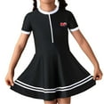 thumbnail image 1 of Sunnyoo Maillot de Bain Fille Manches Courtes Robe de Bain Enfants Séchage Rapide UPF50+, 1 of 8