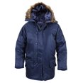 thumbnail image 2 of Rothco Men's Water-Repellent Snorkel Swim Parka, Navy Blue, Small, 2 of 4
