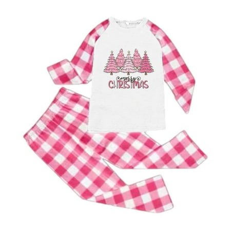 

YUEJUIR Christmas Pajamas for Family 2024 Plaid Family Christmas Pjs Matching Sets Xmas Sleepwear Jammies Clothes Christmas Pajamas Family (Kids 5Y)