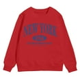 thumbnail image 4 of Gubotare Toddle Sweatshirt Girls Kids Sweatshirts Girls Trendy Crewneck Sweatshirt For Girls, Toddler Pullover Sweatshirt Girls Size 6T 7T (Red,6-7 Years), 4 of 4