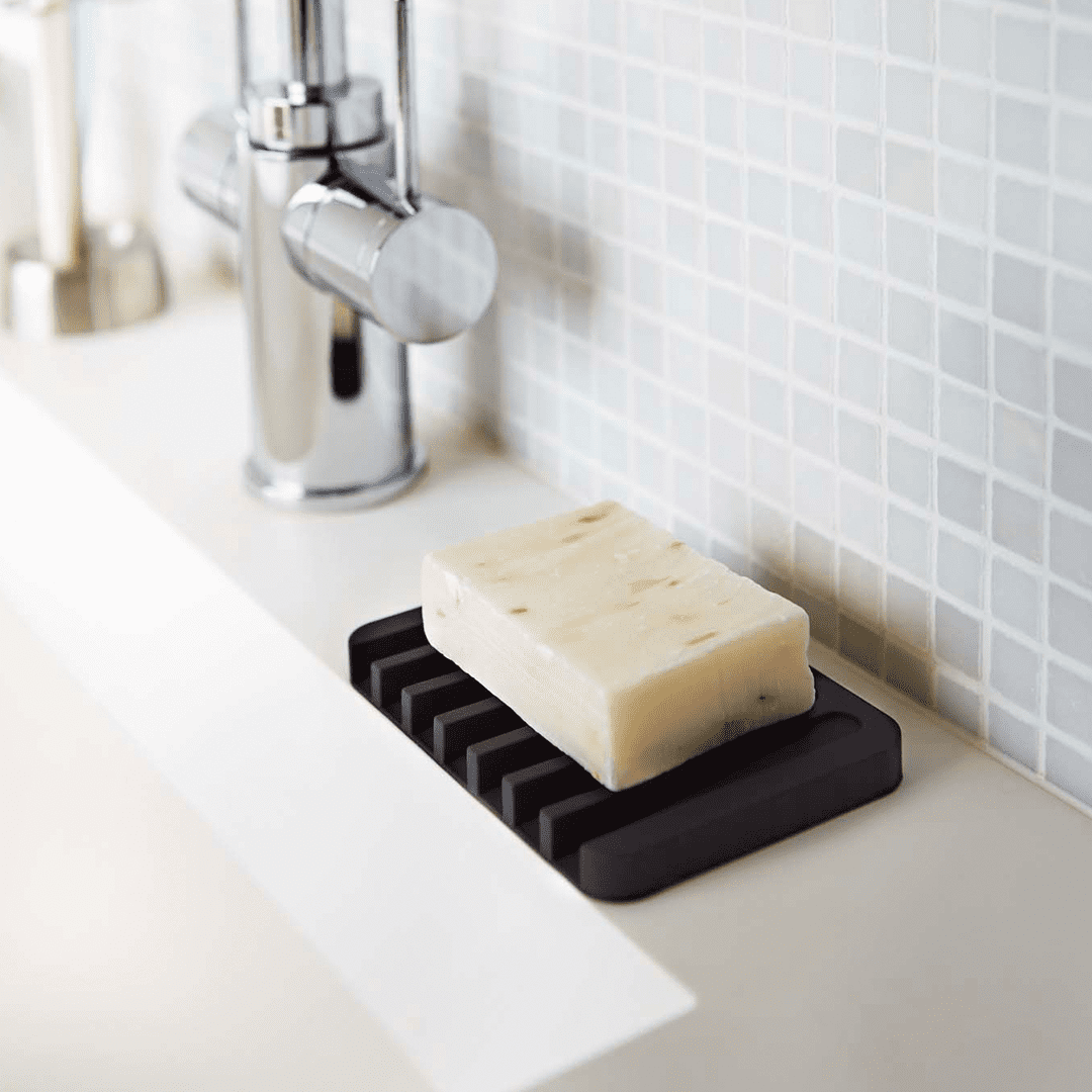Yamazaki Home Flow Self-Draining Soap Tray BK
